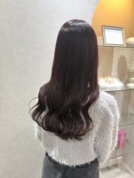 カラークチュール(Color Couture) 黒髪カタログ/ホブルフ/ピンクブラウン/小顔に見せるヘア/