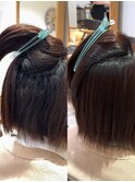 髪質改善ストレートて理想のツヤ髪に！◎