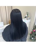 ブルーブラック/髪質改善/透明感/韓国風/ネイビー/レイヤー