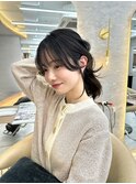 韓国レイヤー/韓国風/ボブ/髪質改善/黒髪/ブリーチなし〔池袋〕
