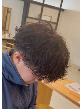 メンズギフト(men's GIFT) 刈り上げツーブロック波巻きスパイラルパーマメンズマッシュ