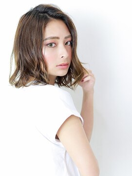 ラフィス ヘアー フォンテ 松山銀天街店(La fith hair fonte) 【La fith】 カーキグレージュ×切りっぱなしボブ
