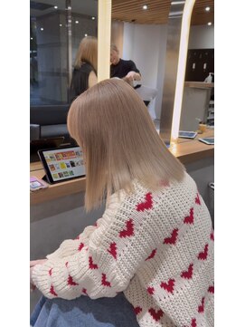 サロンドミルク 新百合ヶ丘店(salon de MiLK) ミルクティーベージュグレージュインナーカラー新百合ヶ丘