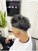 オールバックフェード