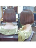 前下りショートボブスタイル