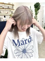 イースエモーション(ease et motion)&nbsp;【天神.大名.今泉】ブリーチありミルクティーベージュ