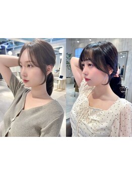 韓国スタイルに欠かせない前髪×顔周りで作る小顔バング。レイヤーの入れ方で色っぽカワイイが手に入る♪