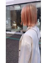 シカ 神戸三宮元町店(Cica)&nbsp;アンブレラ インナー ハイトーン オレンジ ブロンド  ブリーチ