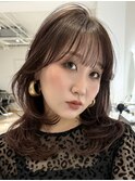 韓国ヘアーハッシュカットレイヤーカットハイライトカラー