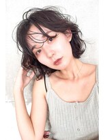 ジルトータルビューティーサロン 河内花園店 (JILL)&nbsp;2025 濡れ質感×くしゃっとレイヤーボブ