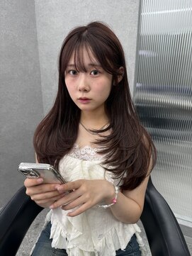 ボタン ハカタ(VOTAN hakata) レイヤーカット/ピンクブラウン/福岡美容室