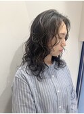 ミディアムレイヤー☆ウェーブパーマ