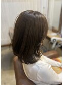 ミディアムレイヤー/透明感カラー/髪質改善/柏