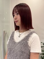 サンデイズド(SUNDAZED)&nbsp;チェリーレッド×髪質改善カラーボブ
