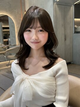 ロンド エスポワール 錦糸町(Lond espoir) ◎ミディアムレイヤー/ミルクティーベージュ/韓国巻き/顔周り