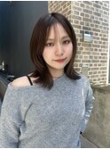 レイヤーボブグレージュkchiara福岡新名敬子