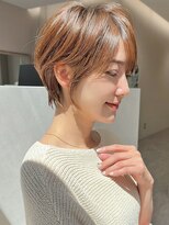 アフロート トウキョウ(AFLOAT TOKYO)&nbsp;前下がりひし形ショート30代40代50代くびれヘア丸顔面長銀座ボブ