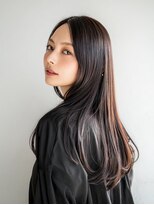 アブニール 柏たなか店(AVENIR)&nbsp;ダークパープル/ナチュラルショート/夏のヘアアレンジ/柏たなか