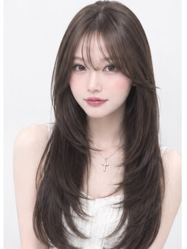 ベル 新宿(Belle) 大人ヘア ハッシュカット　ミントベージュ　レイヤーカット新宿