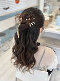 カチモリハーフアップ【TEL予約でお得】¥2300→¥2100
