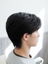 エクラート メン 仙台(ECLART men.) ECLART.men/ニュアンスパーマ/センターパート/毛流れパーマ