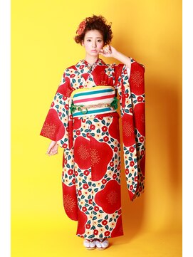 ルーヴル トータルビューティサロン 八木店(LOUVRE Total Beauty Salon) 新日本髪風 ポリッシュドデザイン