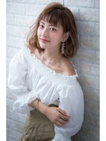 ヘアーアートシフォン 川口東口店(hair art chiffon)&nbsp;インナーカラー,ハイライト&無造作カールのボブディ【川口】