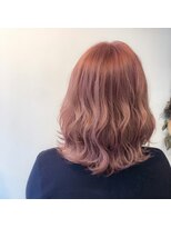 アニータバイガネイシャ(Aujua anita by ganesha)&nbsp;ピンクモカブラウン#髪質改善#長浜#ブリーチ#ダブルカラー