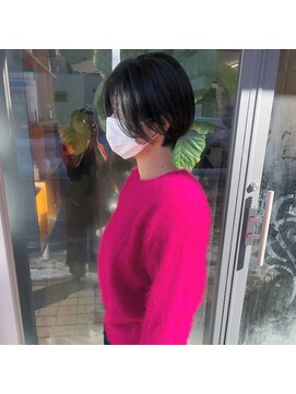 マメ(mame) ハンサムショート/グリーンブラック/大人ショート