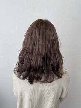 ヘアデザイン マノス(hair design mano's) milk tea beige×red/イヤリングカラー/フレンチガーリー