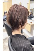 大人ショート/イルミナカラー/グレーベージュ/ショートボブ