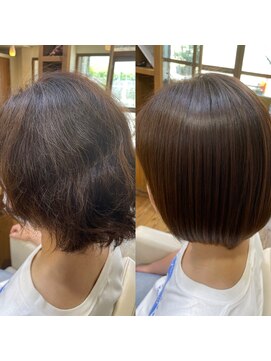 ブローテ ヘアアンドメイク(brote hair&make) 癖毛の方必見！憧れの丸みボブ