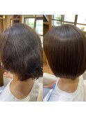 癖毛の方必見!憧れの丸みボブ