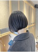大人可愛い丸みショートボブ10代20代30代