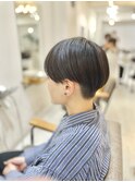 マッシュショート　ツーブロック
