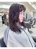 ニュアンスパーマ/前髪パーマ/ウェーブヘア/ミディアムボブ