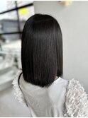 セミロングストレート
