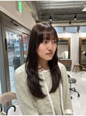 ロングレイヤー×韓国風スタイル