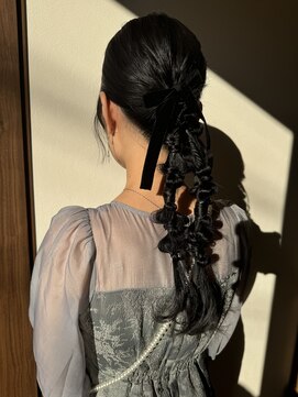 ヘアーデザイン サンライズ(Hair Design SUNRISE) 編みおろしツインテール