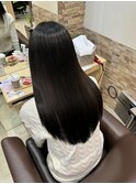 髪質改善 縮毛矯正 ナチュラルストレート 韓国レイヤー 黒髪