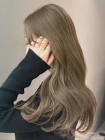 エル バイ アンキシム(elu by AHNKISM)&nbsp;ミディアムロングレイヤーカットブリーチなしダブルカラー心斎橋