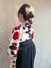 《袴の着付け》ヘアセット＋フルメイク＋袴着付