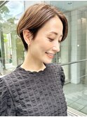 前髪なしショート/ショートヘア/くびれショート/30代40代50代