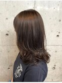 大人ミディ/レイヤーカット/ブラウンベージュ[下北沢/下北沢駅]