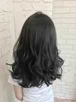 アジールヘア 所沢プロペ通り店(agir hair)&nbsp;ブルーブラック美髪ワイドバングケアブリーチ所沢韓国