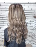 20代30代ダブルカラーブリーチ立体感ハイライト透明感