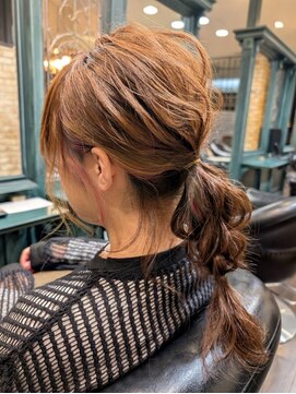 モナン 海老名(Monan) 四つ編みアレンジ ローポニー ヘアアレンジ 結婚式