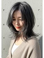 フルショウ 苦楽園店(FURUSHO)&nbsp;オリーブグリーン/ハッシュカット/シャギーカット/ルーツカラー