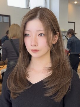 ビュー フクオカ(VIEW FUKUOKA) オリーブベージュ/レイヤーカット/顔周り/髪質改善