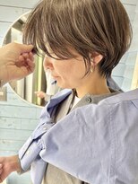 ヘアーサロン凛&nbsp;大人ショート　白髪ぼかしハイライト